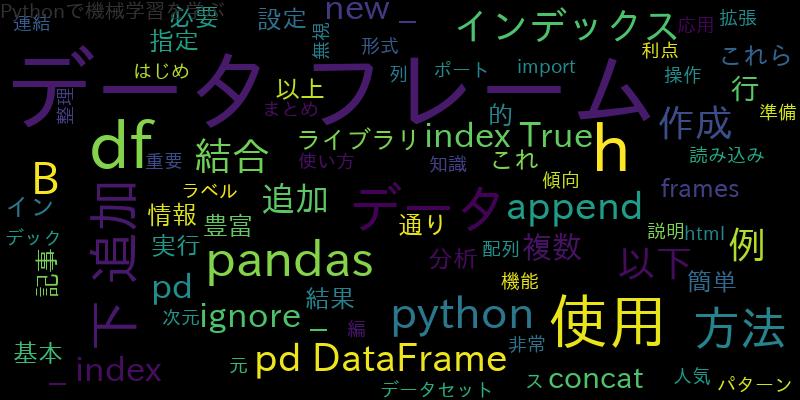 【Python】pandasデータフレームの下に追加する方法：データを後ろから追加する