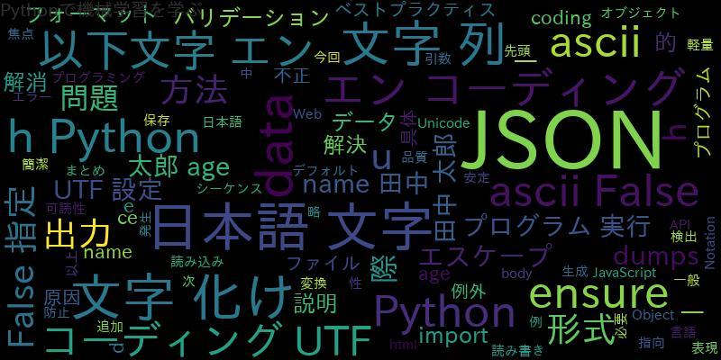 PythonでのJSON出力日本語の文字化け問題を解決する方法
