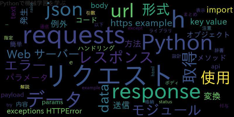 [Python]requestsでgetリクエストの方法を解説(body、json)
