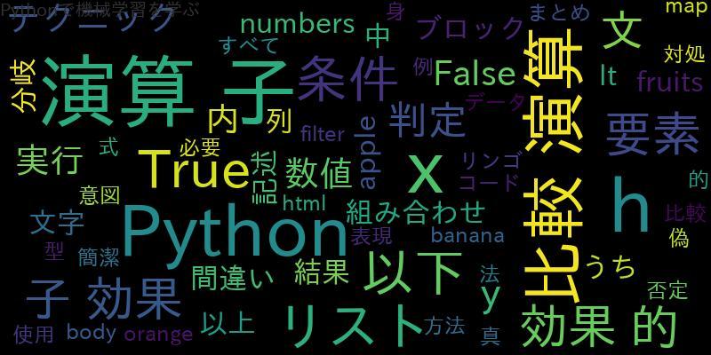 Pythonでのifとinの組み合わせ 比較演算子を効果的に使う方法