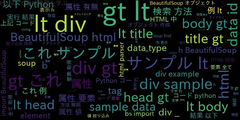 BeautifulSoupでHTMLの属性の有無を検索する方法