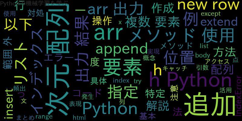 Pythonで2次元配列に複数の要素を指定位置に追加する方法を解説